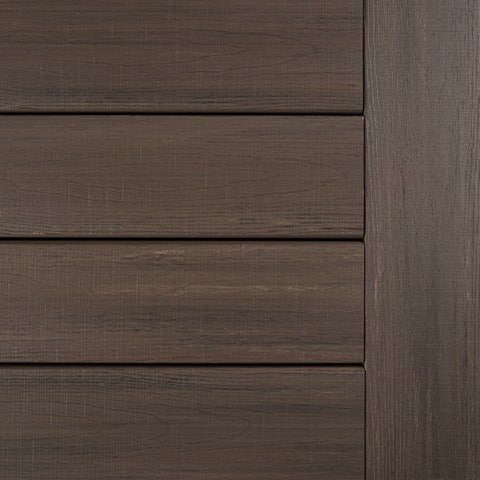 American Walnut Decking Swatch TimberTech Advanced PVC Landmark Collection
