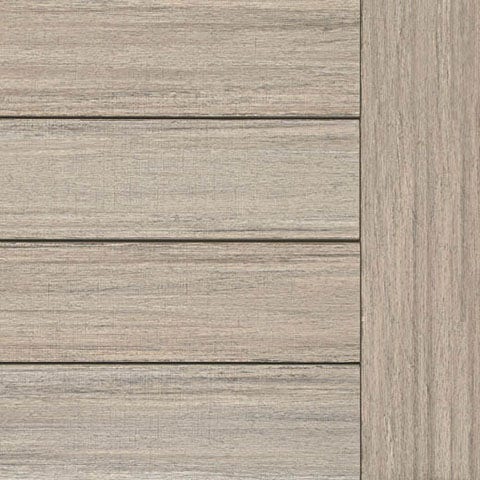 French White Oak Decking Swatch TimberTech Advanced PVC Landmark Collection