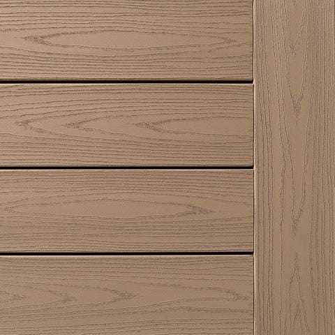 Brownstone Decking Swatch TimberTech Advanced PVC Harvest Collection